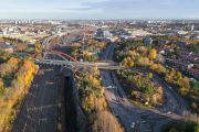 The bridge of Västberga allé - Stockholm